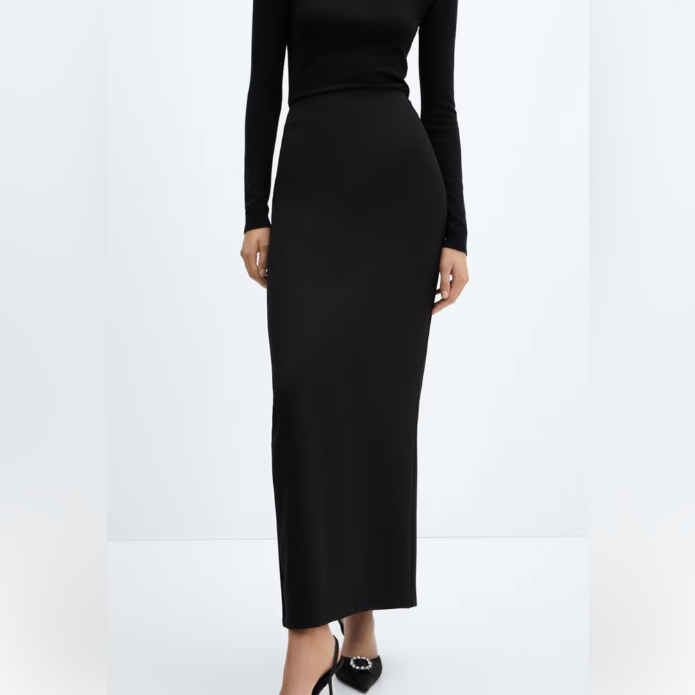 MANGO straight long skirt